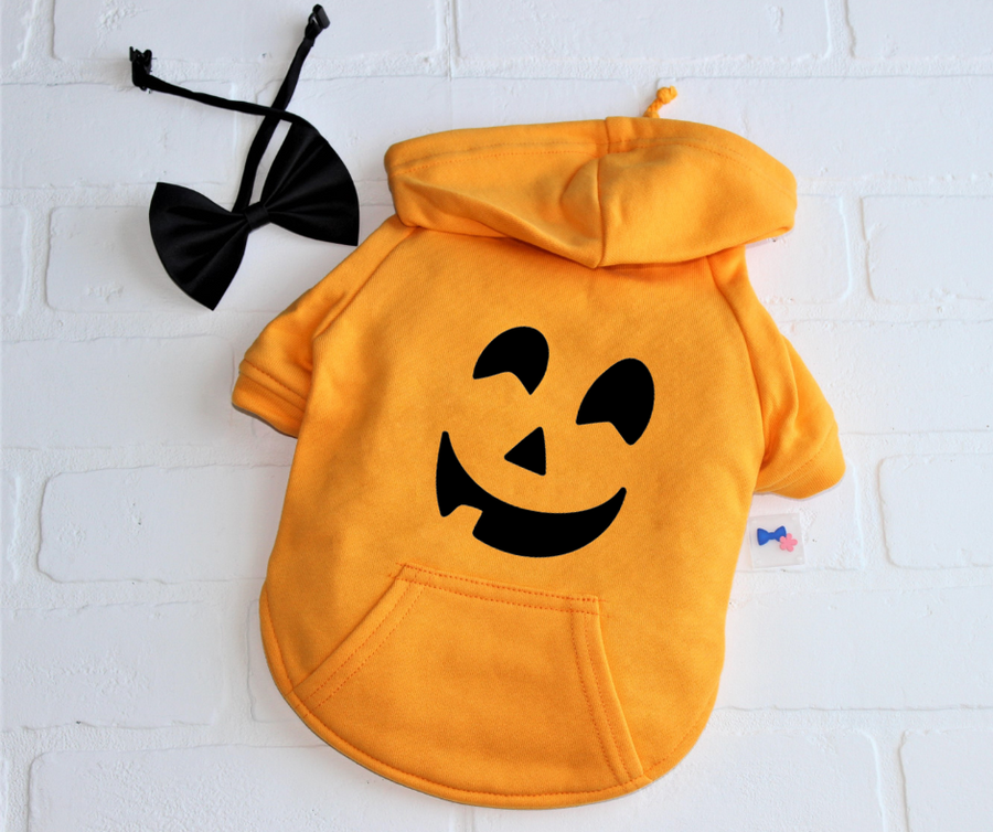 Pumpkin Dog Sweatshirt with Hood