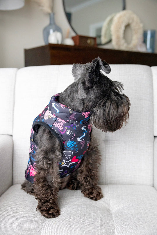 Personalized Dog Vest Jacket for Female Dog Small Dog Coat Girl Dog Rain Jacket with Pink for Dog Coat with Leash Rings Dog Harness Jacket