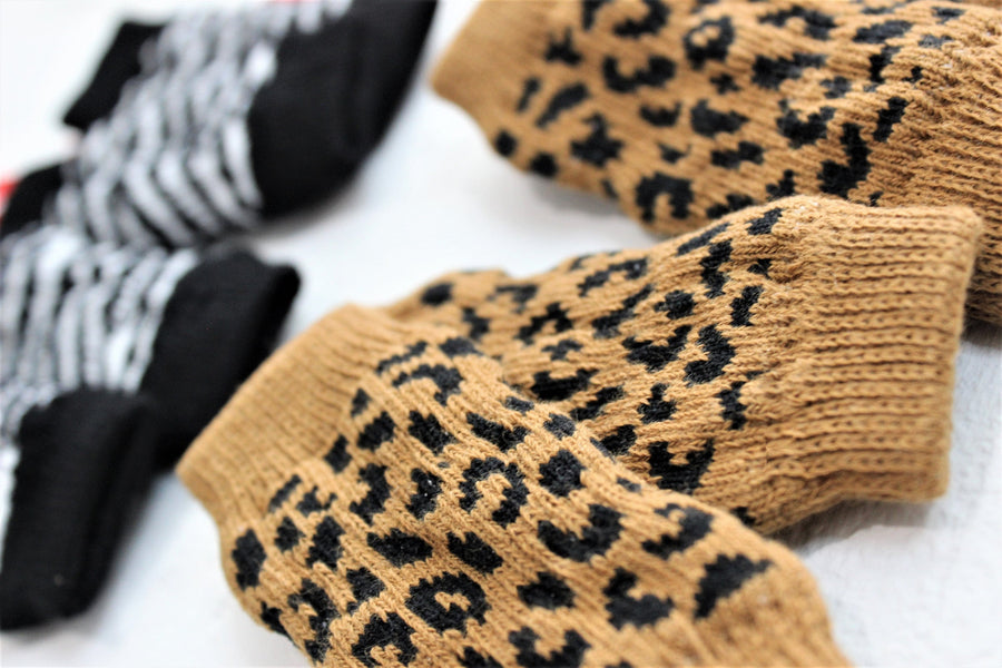 Dog Sock for Pet Zebra Print, Dog Leg Warmer for Cold Weather Sock for Pet Sock Custom Dog Sock to keep warm, Dog Slipper Striped