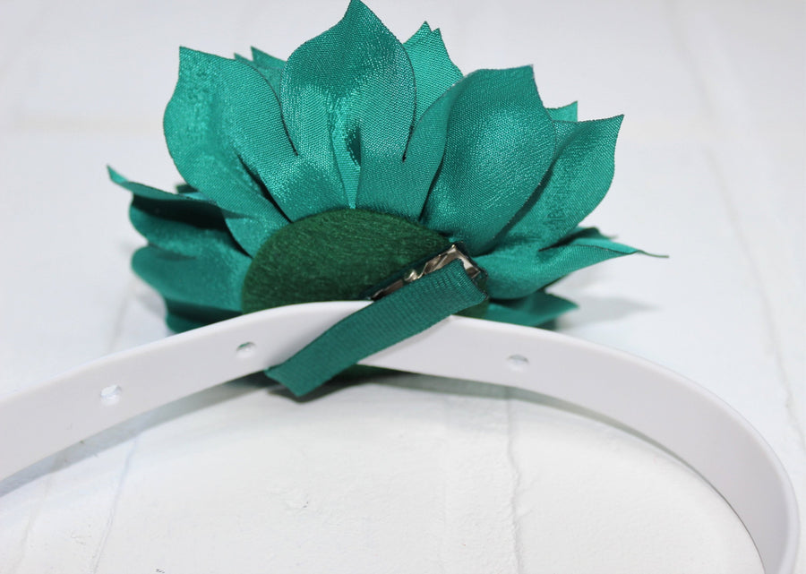Dog Bow Flower for Collar - Large Lotus Flower Clip On